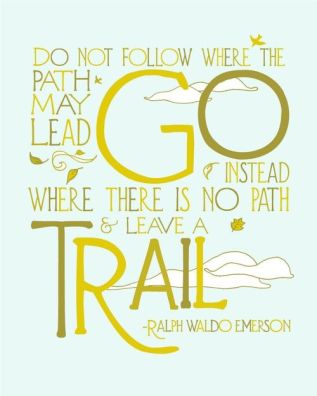 leave a trail